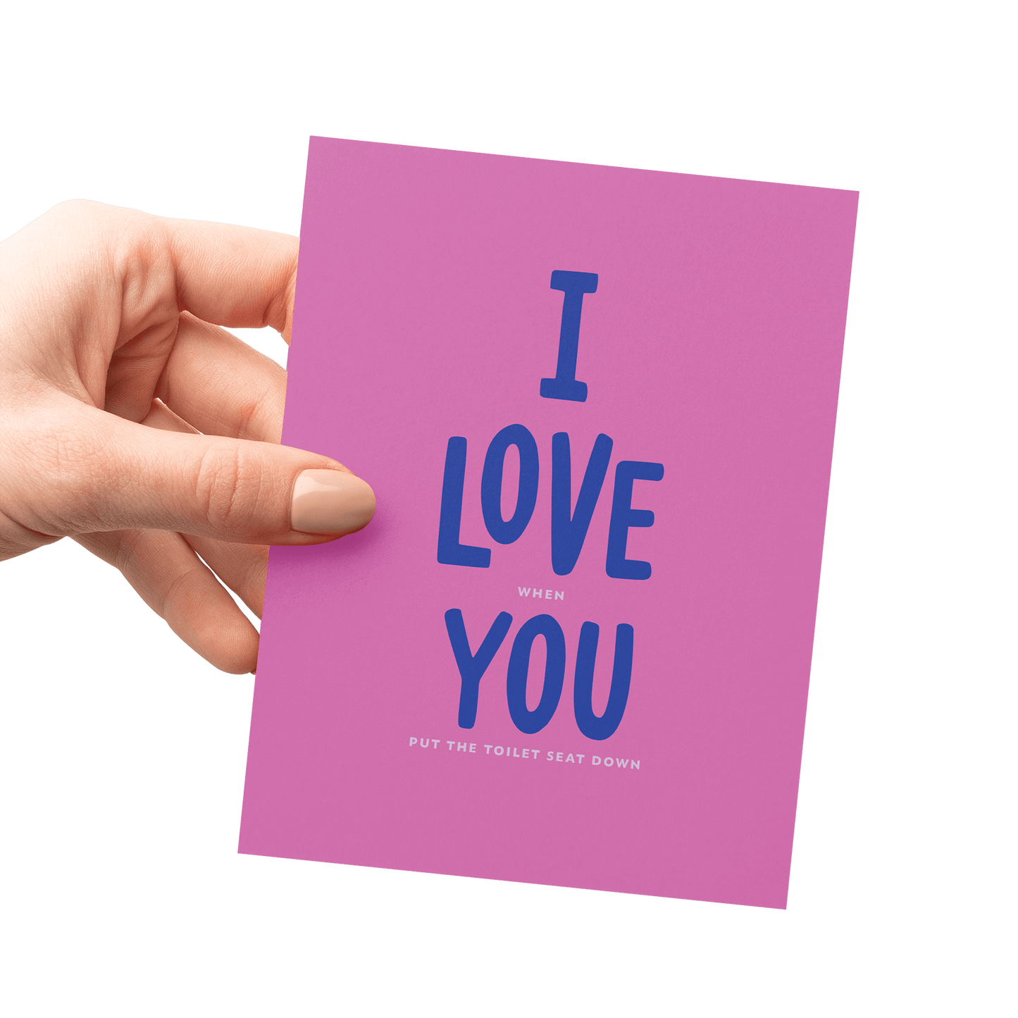 Toilet Seat Card