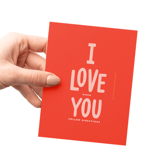 Follow Directions Card