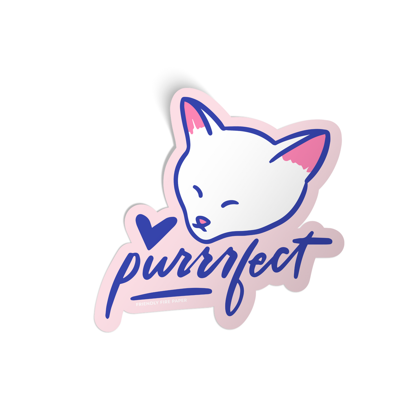 Purrrfect Cat Sticker