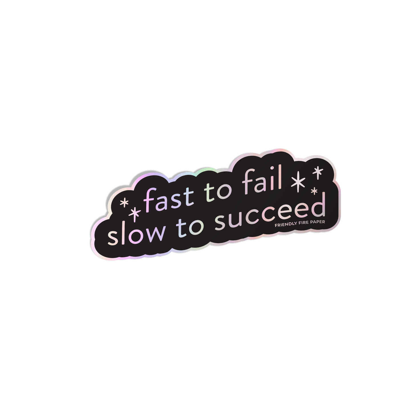 Fast to Fail Sticker