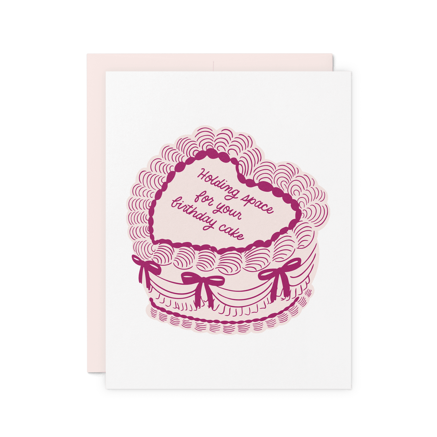 Holding Space – Vintage Birthday Cake Card