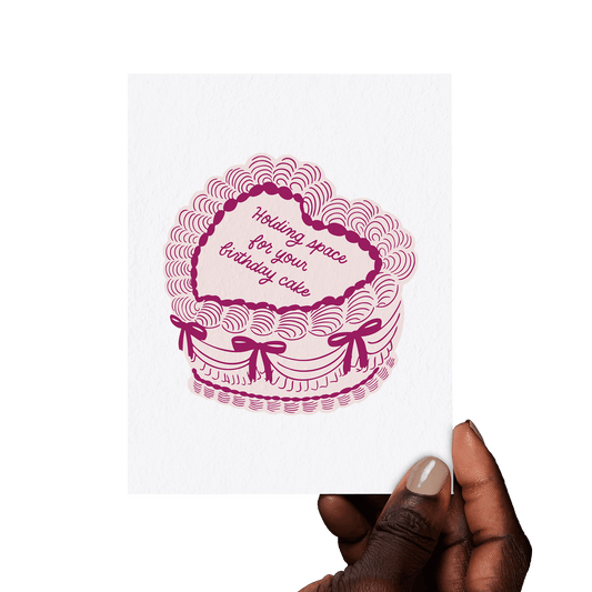Holding Space | Vintage Birthday Cake Card