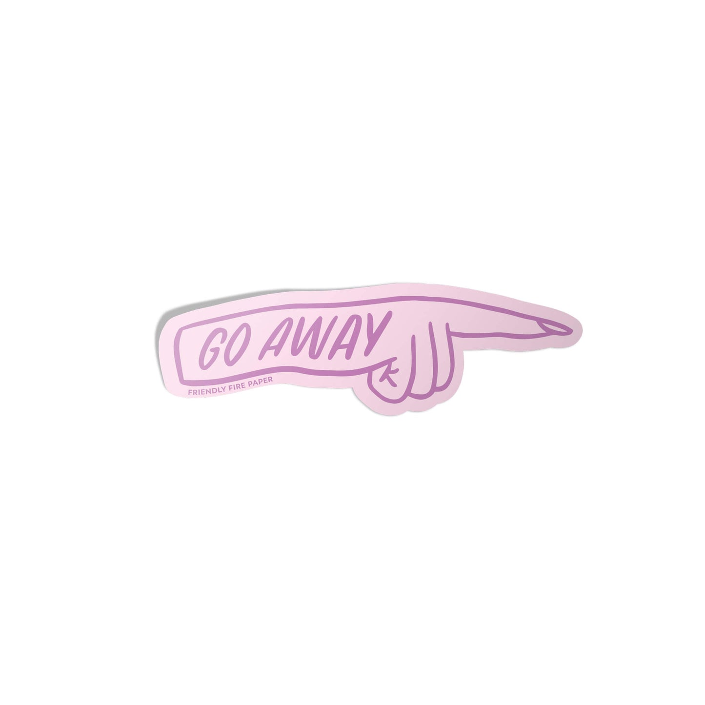 Go Away Sticker
