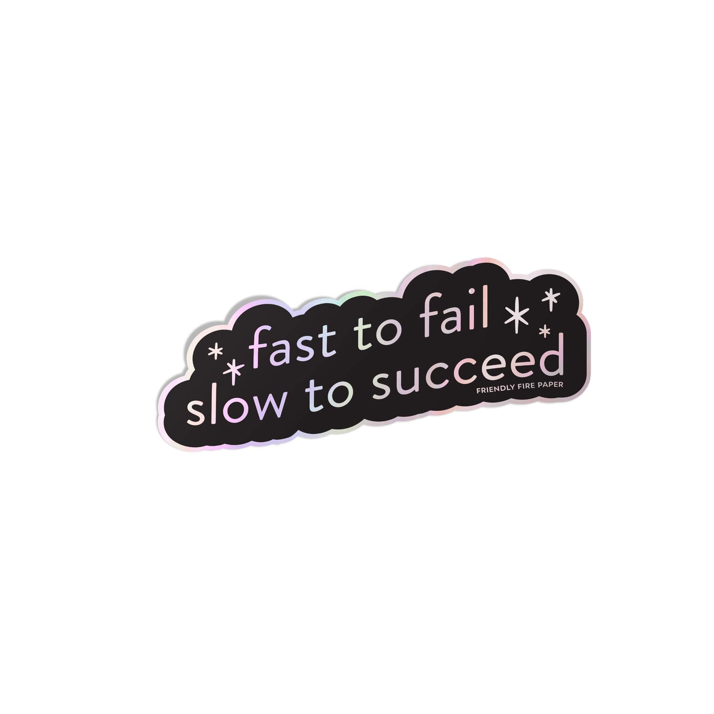Fast to Fail Sticker