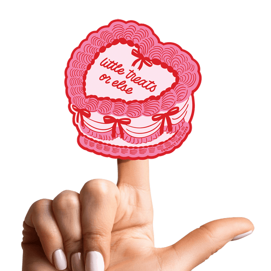 Little Treats or Else | Funny Vintage Cake Sticker