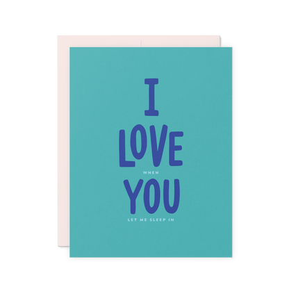 Sleep In Card
