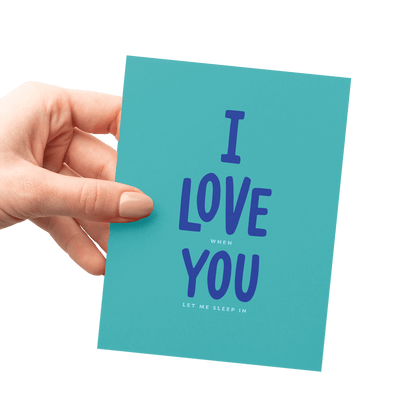 Sleep In Card