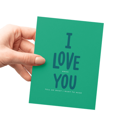 What I Want Card