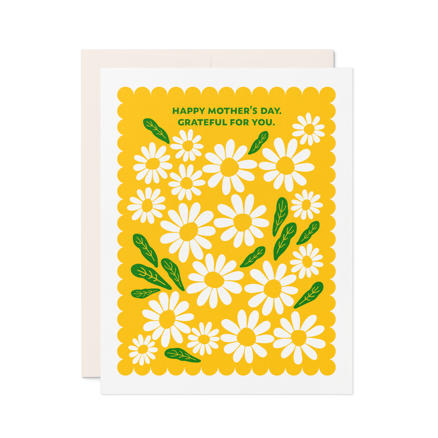Happy Mother’s Day | Yellow Daisy Letterpress Card