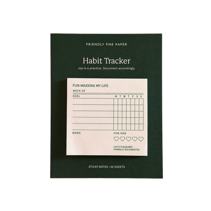 Fun Maxxing My Life | Weekly Fun Habit Tracker Sticky Notes