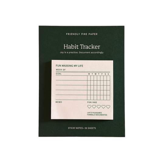 Fun Maxxing My Life | Weekly Fun Habit Tracker Sticky Notes