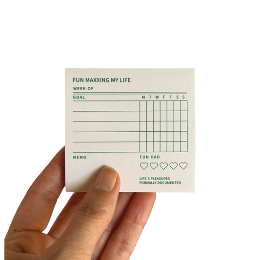 Fun Maxxing My Life | Weekly Fun Habit Tracker Sticky Notes