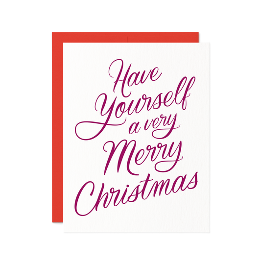 Have Yourself a Very Merry Christmas | Elegant Script Card