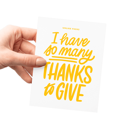 So Many Thanks