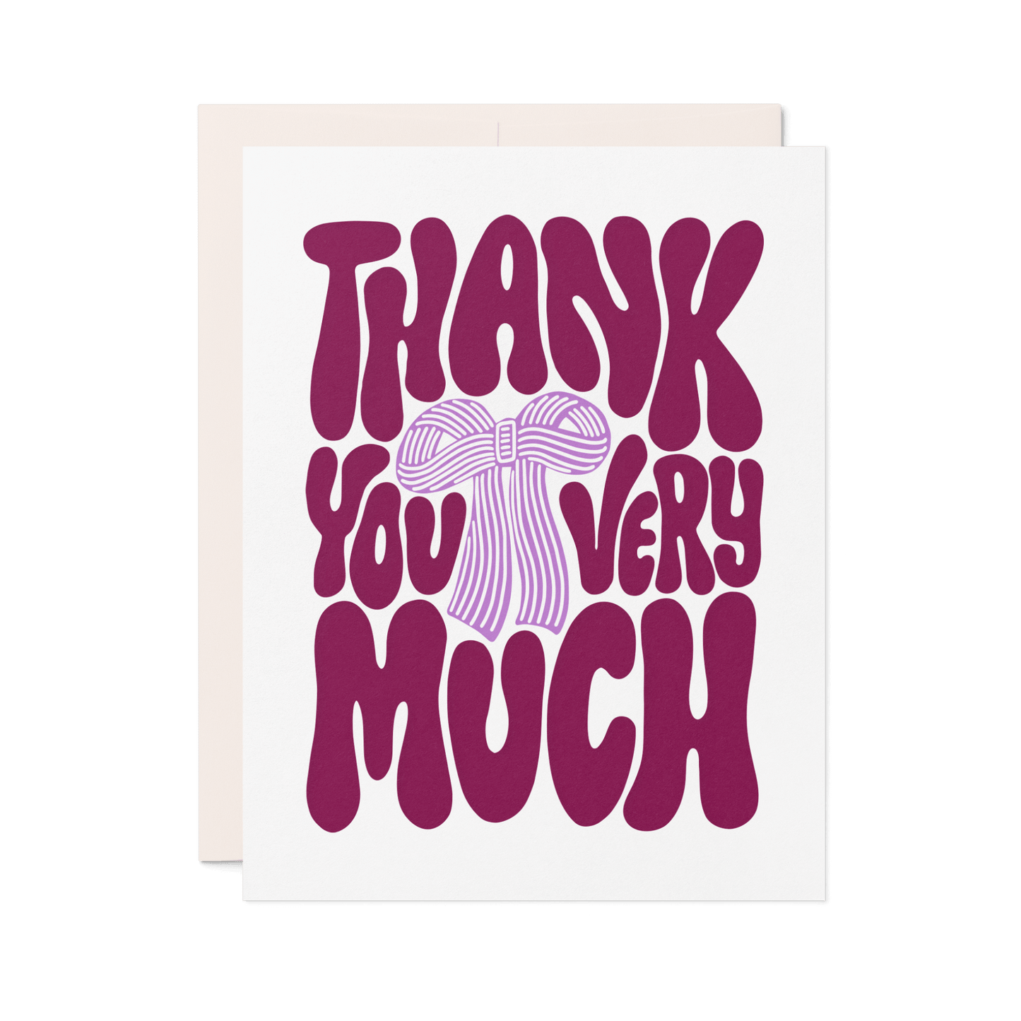 Thank You Very Much | Letterpress Thank You Card with Bow