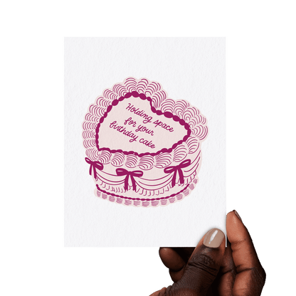 Holding Space – Vintage Birthday Cake Card