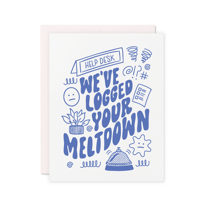 Meltdown – Support Letterpress Card