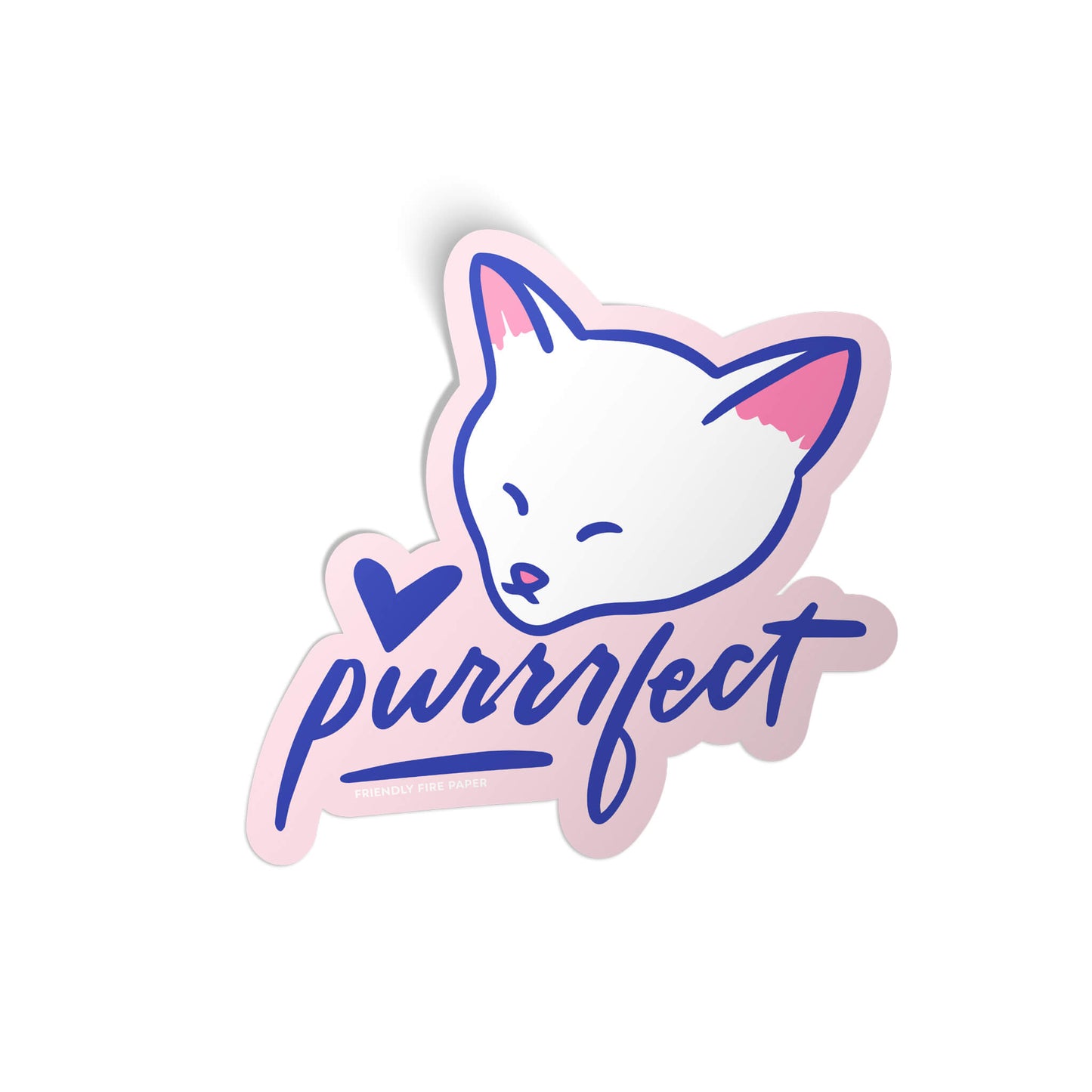 Purrrfect Cat Sticker